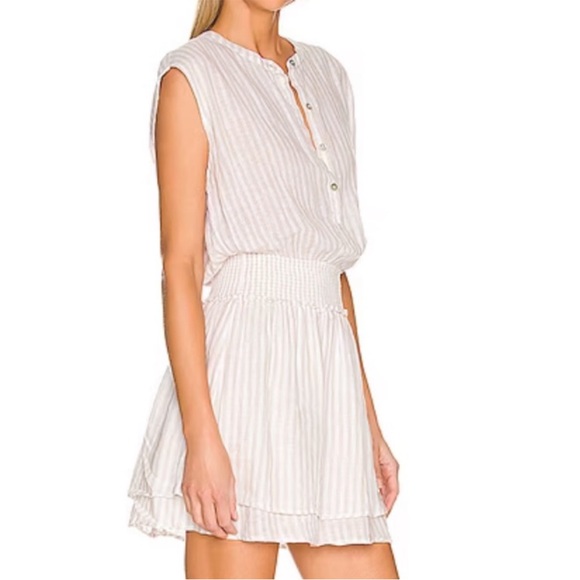 RAILS Linen Blend Angelia Dress in Dune Stripe - Picture 3 of 8